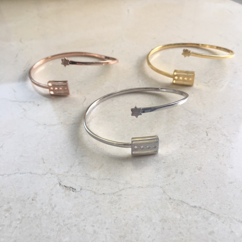 Chicago Flag Bracelet